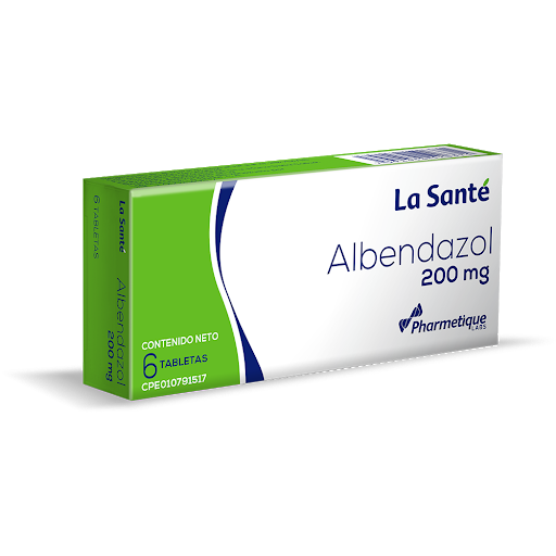 ALBENDAZOL 200MG X 6TABL LA SANTE