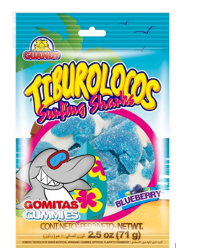 GOMITAS GUANDY 71GR TIBUROLOCOS