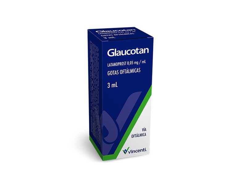 GLAUCOTAN 0,05MG X 3ML LATANOPROST GTAS OFT VICENTI