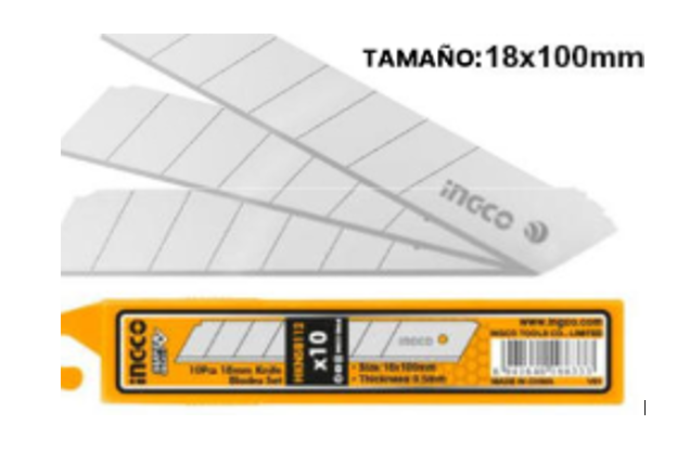 REPUESTO INGCO P/EXACTOS 10UND HKNSB112 M