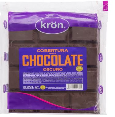 TABLETA COBERTURA CHOCOLATE KRON  1KG OSCURO