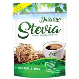 ENDULZANTE DULCILINA 200GR SIN CALORIAS BASE DE STEVIA
