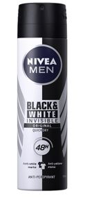 DESOD NIVEA 150ML BLACK &amp; WHITE AER