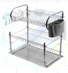 ESCURRIDOR ORGANIZADOR ACERO 40*30*36CM“