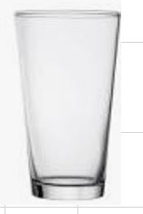 VASO DE VIDRIO 240ML DECORATIVO