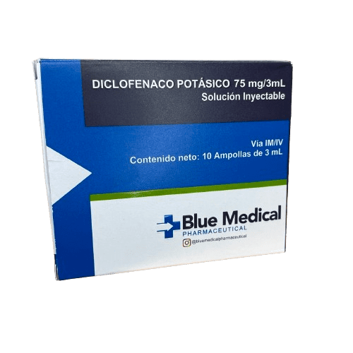 DICLOFENAC POT 75MG/3ML X 1AMP IV IM BLUE MEDICAL