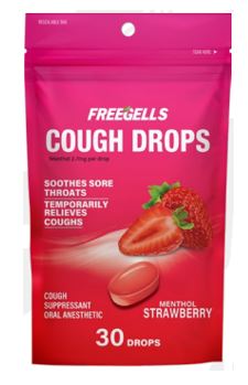 CARAMELOS FREEGELLS 30UND MENTOL FRESA