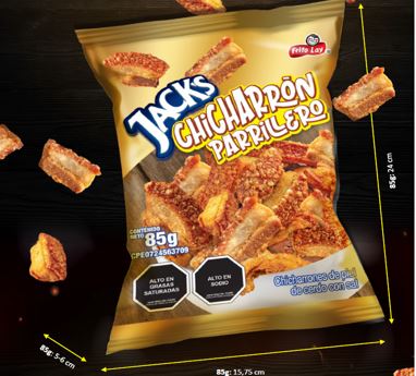 CHICHARRON JACKS	85GR PARRILLERO