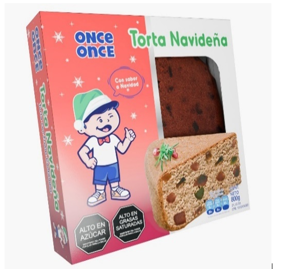 TORTA ONCE ONCE 800GR NAVIDEÑA