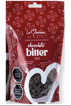 CHOCOLATE LA MARCONA 200GR BITTER GOTAS