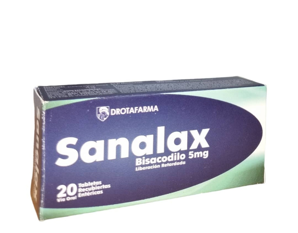 SANALAX 5MG X 20TABL BISACODILO DROTAFARMA