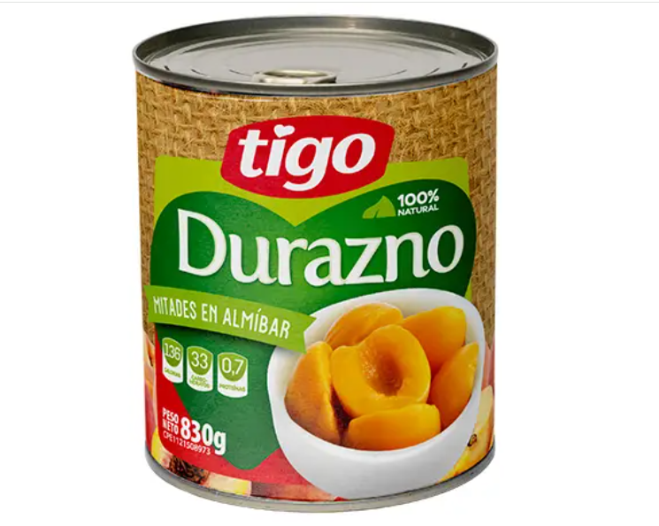 MELOCOTON TIGO 830GR EN LATA