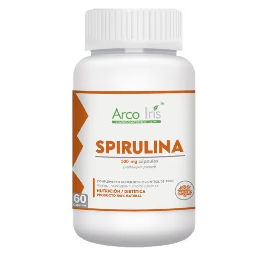 SPIRULINA 500MG X 60CAP ARCO IRIS