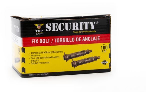 RAMPLUG SECURITY 3/16X100 UND METALICOS  5-081