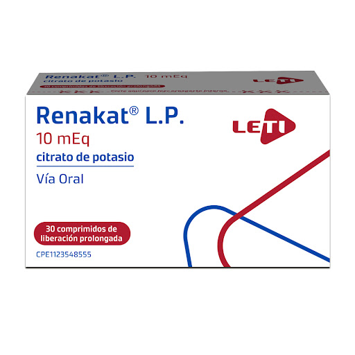 RENAKAT LP 10MEQ 30COMP LETI CITRATO DE POTASIO
