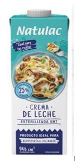 CREMA DE LECHE NATULAC 946ML UHT