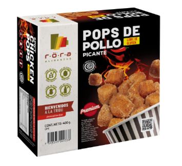 POPS DE POLLO RORA 400GR PICANTE GLUTEN FREE