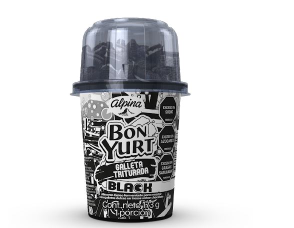YOGURT ALPINA 164GR BONYURT BLACK GALLETA TRITUR