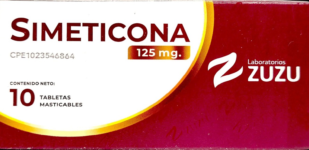 SIMETICONA 125MG X 10TABL ZUZU