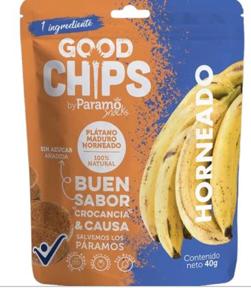 SNACK GOOD CHIPS 40GR PLATANO MADURO