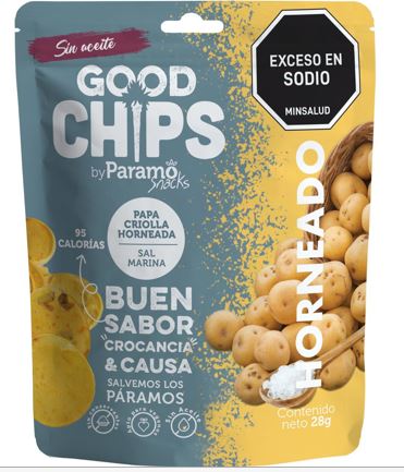 SNACK GOOD CHIPS 28GR PAPA C/ SAL MARINA