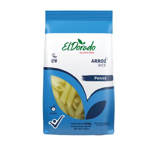 PASTA DE ARROZ EL DORADO 250GR PENNE S/G