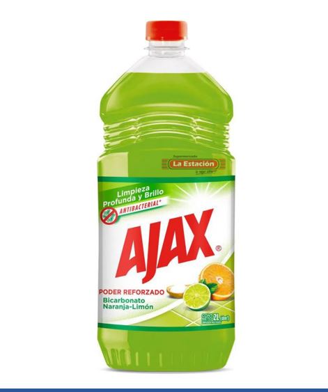 DESINFECTANTE AJAX 2LT ANTIBAC BICARB NARANJ LIM