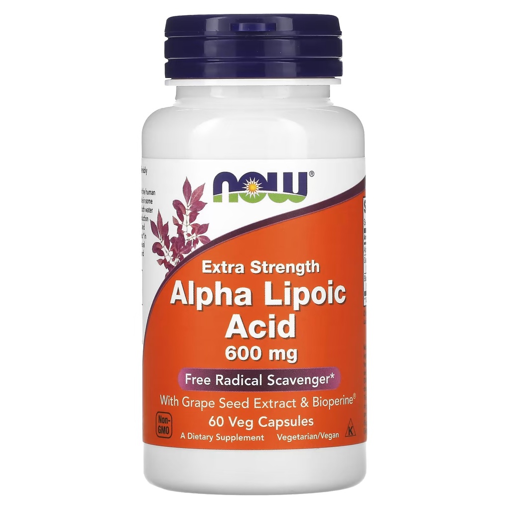ALPHA LIPOIC ACID 600MG X 60CAPS NOW
