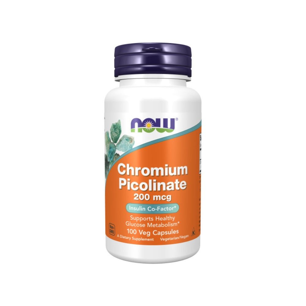 CHROMIUM PICOLINATE 200MCG X 100CAPS NOW