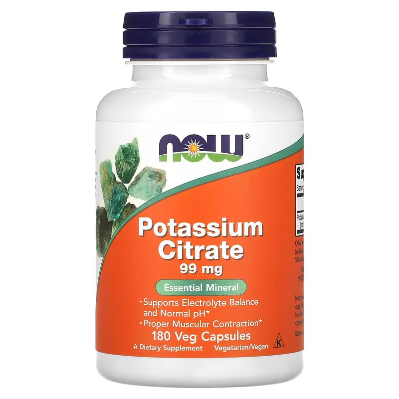 POTASSIUM CITRATE 99MG X 180CAPS NOW