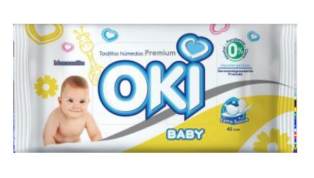 TOALLAS HUMEDAS OKI 42UND MANZANILLA