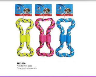 JUGUETE P/MASCOTA HUESO GOMA MX-300