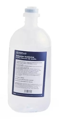 CLORURO DE SODIO 0,9% X 500ML KMPLUS