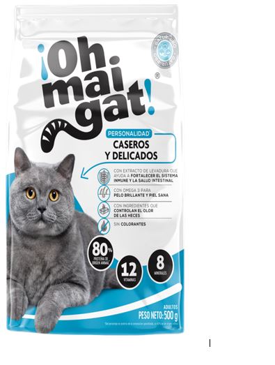 ALIMENTO P/GATO OH MAI GAT  500GR ADULTO