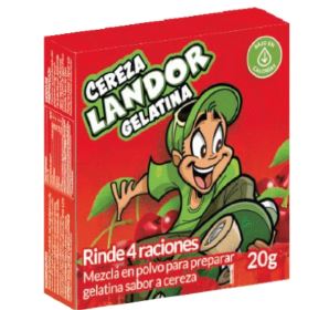 GELATINA LANDOR 20GR CEREZA