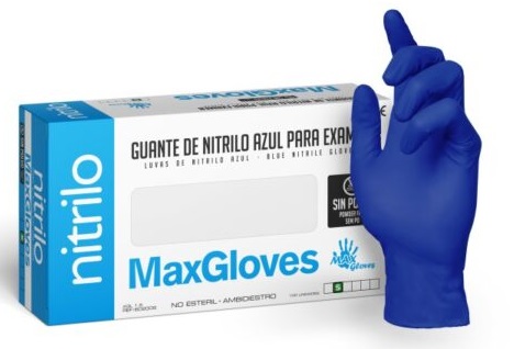GUANTES DE NITRILO 100UND L MAXGLOVES