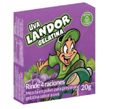 GELATINA LANDOR 20GR UVA
