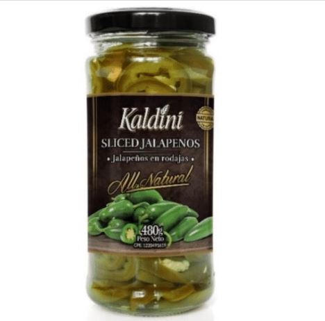 JALAPEÑOS KALDINI 480GR EN RODAJAS 