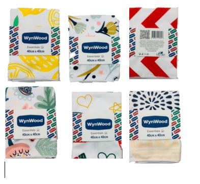 PAÑOS WYNWOOD 40X40CM DE POLIESTER ESSENTIALS