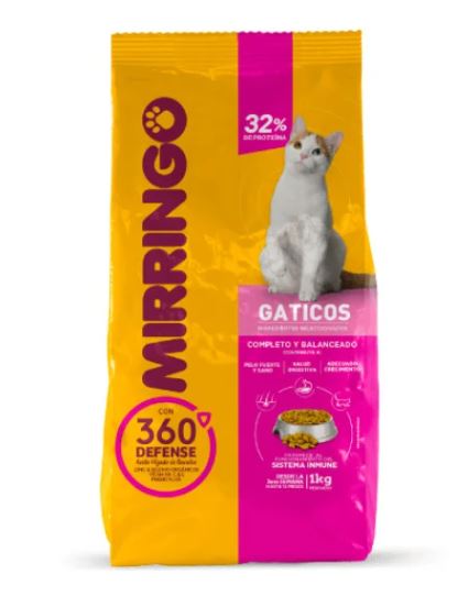 ALIMENTO P/GATO MIRRINGO 1KG GATICOS