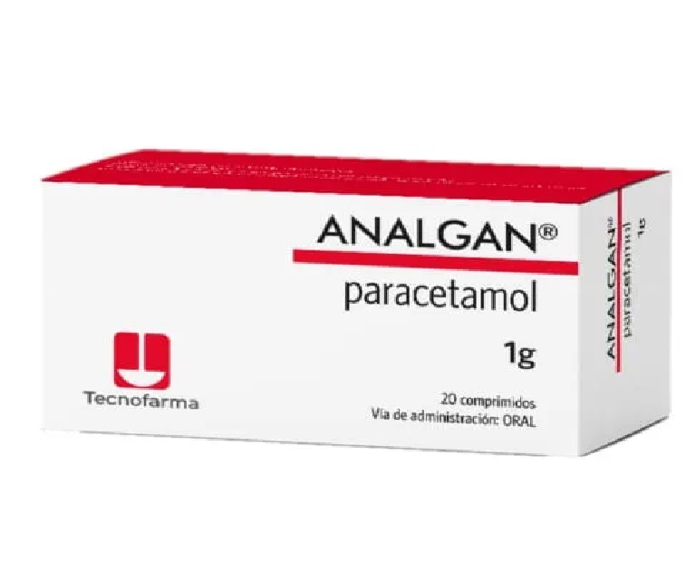 ANALGAN 1G 20COMP TECNOFARMA PARACETAMOL