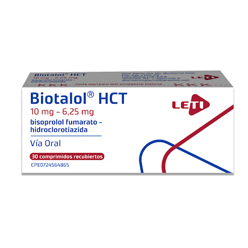 BIOTALOL HCT 10MG 6,25MG X 30COMP LETI