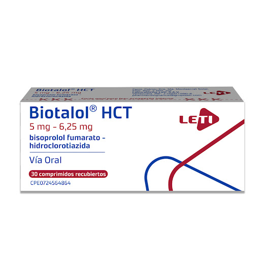 BIOTALOL HCT 5MG 6,25MG 30COMP LETI