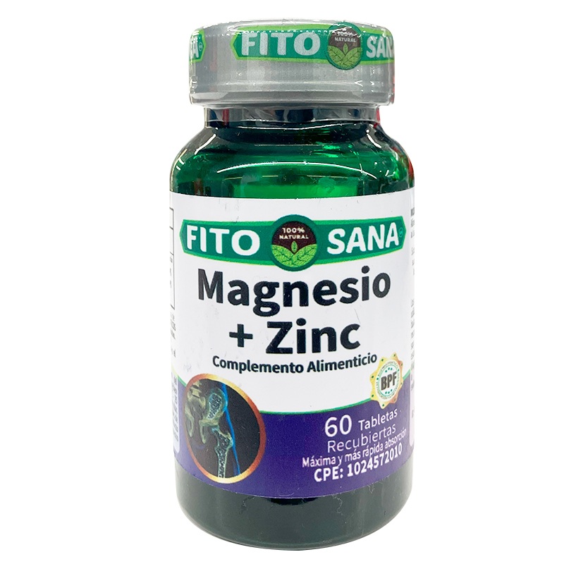 MAGNESIO CON ZINC 60TAB FITOSANA