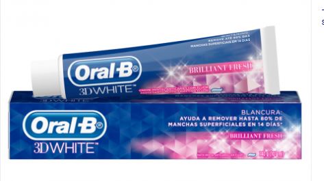 CREMA DENTAL ORAL B 100GR 3D-WHITE