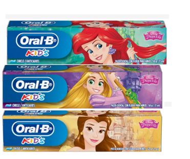 CREMA DENTAL ORAL B 50GR PRINCESAS KIDS 