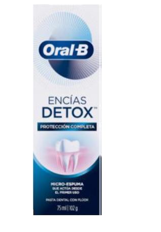 CREMA DENTAL ORAL B 102GR  DETX DEEPCLEAN