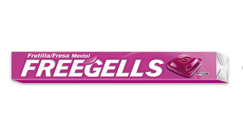 CARAMELOS FREEGELLS FRESA 27,9GR***