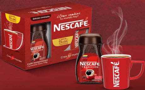 CAFE INST NESCAFE 170GR TAZA ROJA
