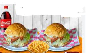 2 HAMBURGUESA + 1REFRESCO 1 LT